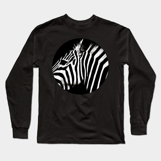 Zebra  - in a circle Long Sleeve T-Shirt by ORENOB